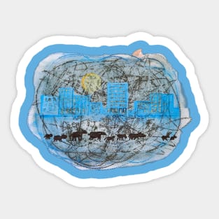 climate change city pollution Sticker